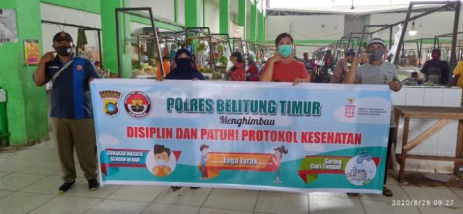 
					Polres Beltim Himbau Dan Mengajak Masyarakat Untuk Ikuti 3 M