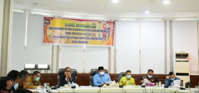
					Wali Kota H.M Syahrial Pimpin Rakor Pengamanan dan Penegakan Protokol Kesehatan Covid 19 Jelang Pilkada 2020
