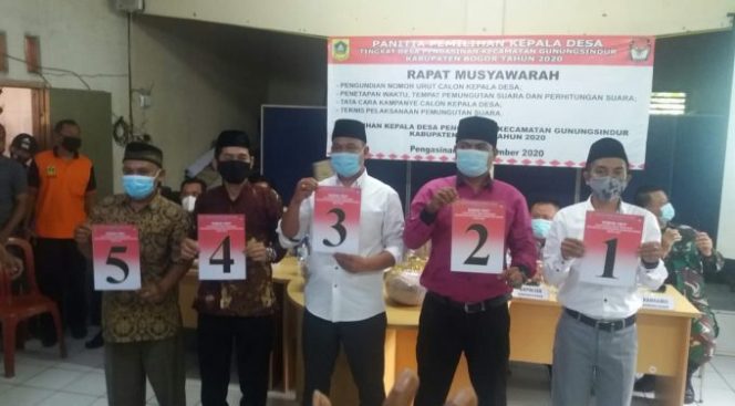 
					Panitia Pilkades Pengasinan Kec. Gunungsindur Gelar Pengundian Nomor Urut dan Deklarasi Damai