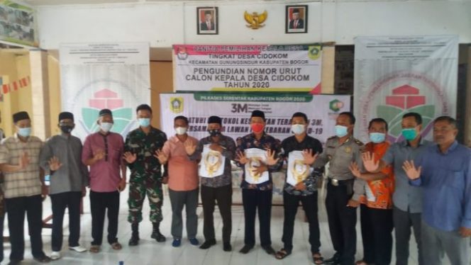 Panitia Pilkades Se-Kecamatan Gunungsindur Tuntas Lakukan Pengundian Nomor Urut dan Deklarasi Damai
