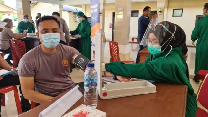 
					Personel Polres Beltim Jalani Pemeriksaan Kesehatan Berkala
