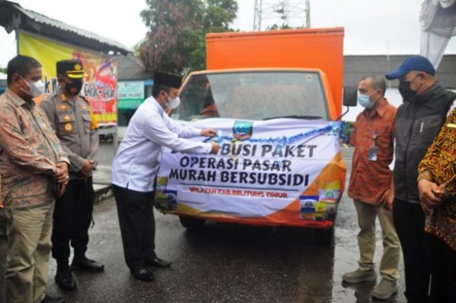 
					Pemkab Beltim Sebar 8.605 Paket Sembako Subsidi ke 39 Desa Lewat POS