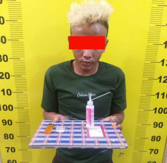 
					Satreskrim Polsek Kota, Amankan Residivis Sabu Saat akan Melaksanakan Vaksin Door to Door