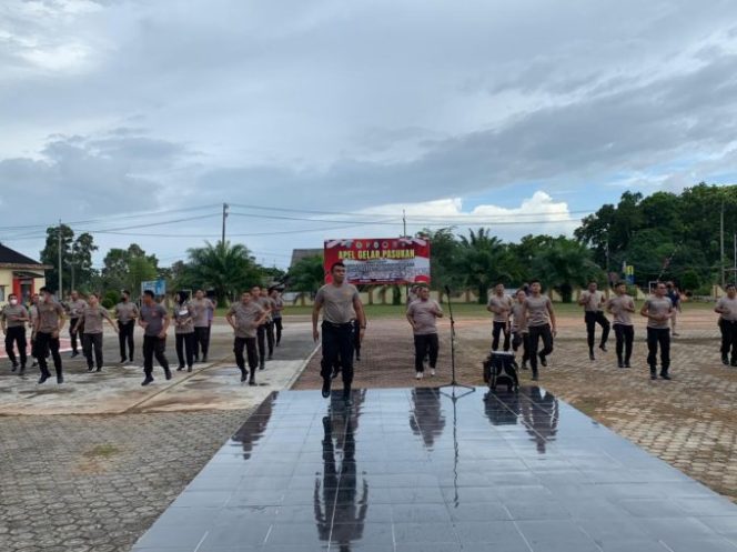 
					Jaga Tubuh Ideal, Polres Beltim Adakan Program Pengendalian Berat Badan