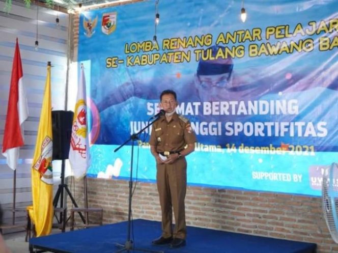 
					Wakil Bupati Hadiri Sekaligus Buka Lomba Kejuaraan Renang Antar Pelajar se Kabupaten Tubaba