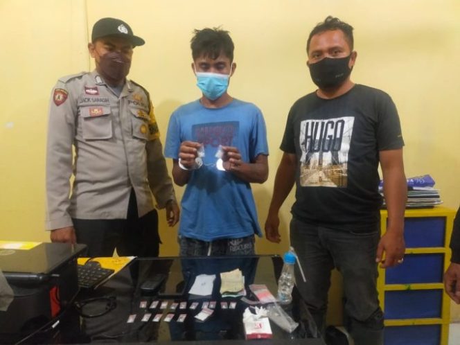 
					Respon Cepat Laporan Masyarakat, Polsek BP. Mandoge Amankan Pengedar Sabu