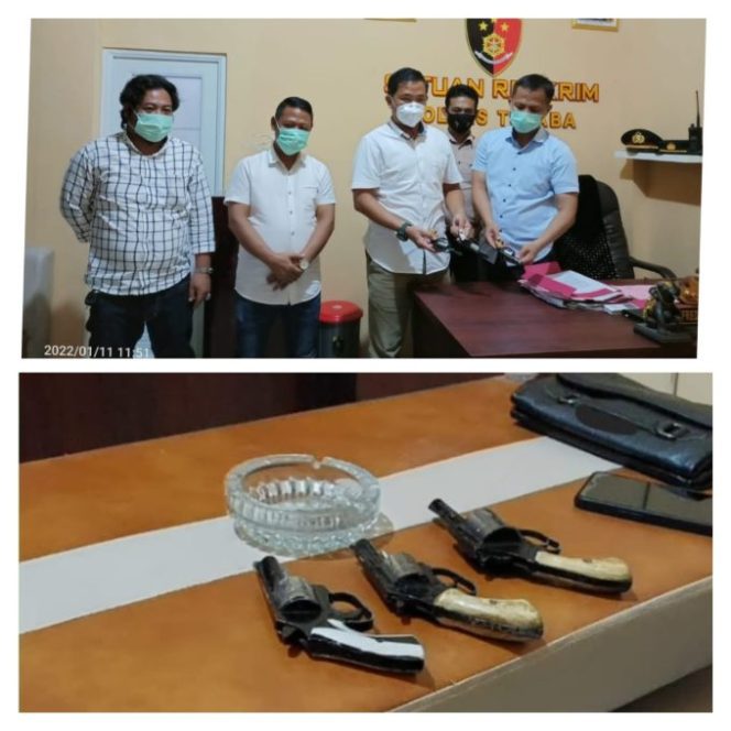 
					Tokoh Pemuda Tulang Bawang Barat Serahkan 3 (Tiga) Pucuk Senjata Api Rakitan ke Polres Tulang Bawang Barat