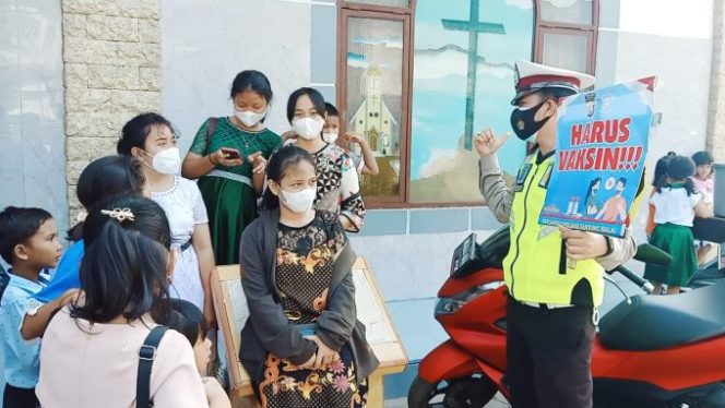 
					Demi Menciptakan Herd Immunity, Satlantas Polres Tanjungbalai Ajak Warga untuk Vaksin