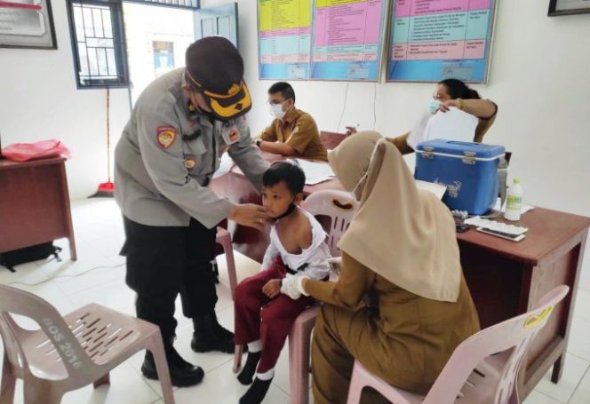 
					Pengecekan Vaksinasi Terhadap Anak, Ini Pesan Kabag Ren Polres Batu Bara