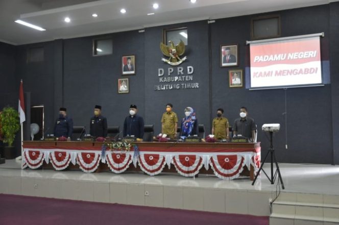 Rapat Paripurna Perubahan Alat Kelengkapan DPRD Belitung Timur