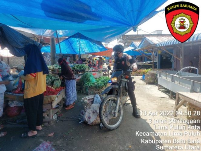 
					Sat Samapta Polres Batu Bara Kembali Lagi Rutin Patroli Dialogis di Pasar Tradisional