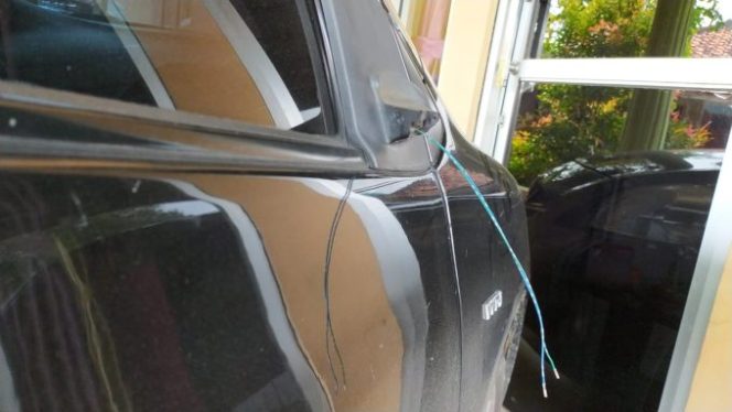 Ditinggal Mudik, Spion Mobil Milik Warga Jasinga Digondol Maling