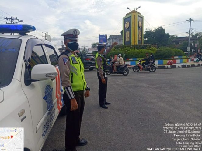 
					Cegah Laka Lantas Balap Liar dan Kejahatan Sat Lantas Polres Tanjungbalai Laksanakan Patroli Sore