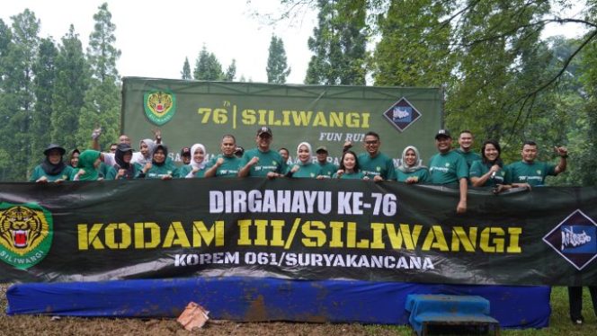 
					Peringati HUT Ke-76 Kodam lll/Siliwangi, Korem 061 Suryakancana Gelar Lomba Fun Run