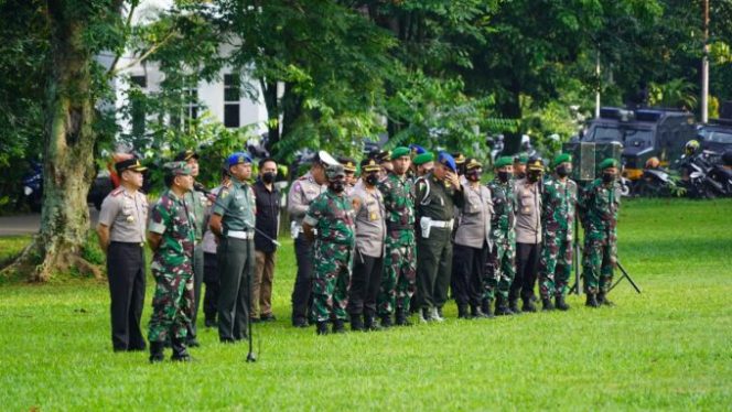 
					Aparat TNI-Polri Laksanakan PAM VVIP Kunjungan Tamu Negara Presiden Federal Jerman ke Istana Bogor