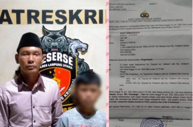 
					Diduga Lakukan Penganiayaan Terhadap Anak Dibawah Umur, Warga Terpandi Dilaporkan Ke Mapolres Lampung Utara