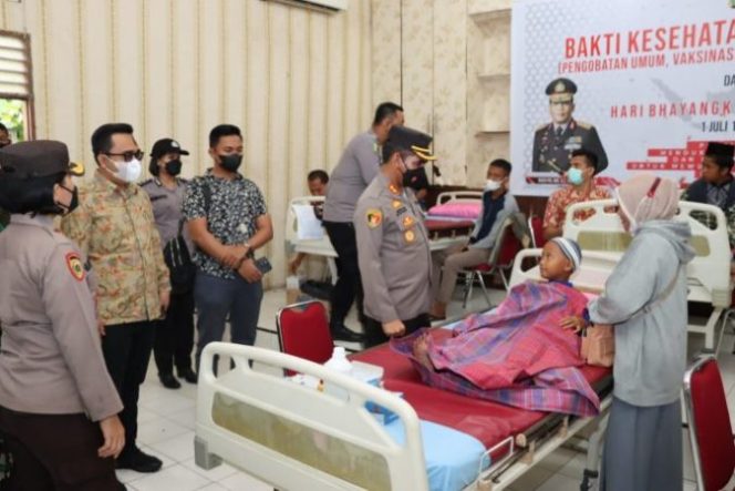 
					Kapolres Batubara Monitoring Pelaksanaan Baksos dan Khitan Masal Sambut HUT Bhayangkara ke 76