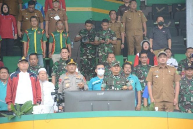 
					Pangdam I/BB Bersama Forkopimda Kick Off Piala Kasad Liga Santri PSSI Tahun 2022 Wilayah Kota Medan