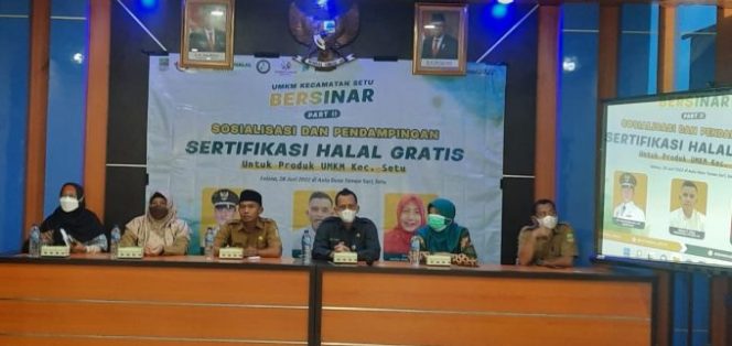 
					Gandeng Patriot Desa Jabar dan WHC NU, Pemcam Setu Dampingi Puluhan Pelaku UMKM untuk Dapatkan Sertifikasi Halal