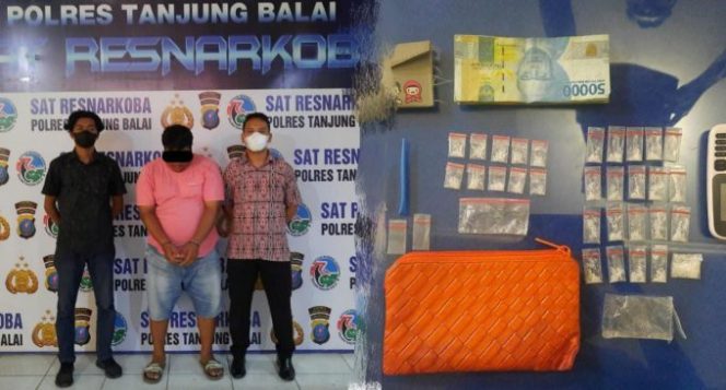 
					6 Bulan Bisnis Sabu ! Satres Narkoba Polres Tanjungbalai Amankan Pelaku Beserta 20 Paket Sabu