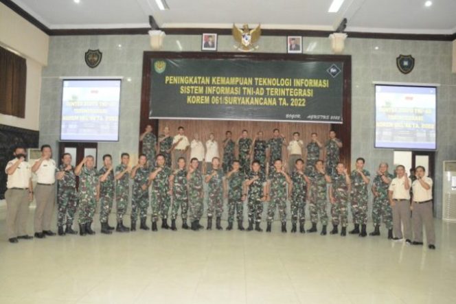 
					Prajurit Korem 061/Suryakancana Tingkatkan Profesional dengan Pembekalan Teknisi Komputer Sistem Informasi TNI AD