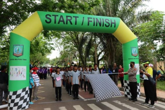 
					Polres Belitung Timur Amankan Lomba Gerak Jalan Tepat Waktu Tingkat SD/MI dan SLTP Kab Beltim