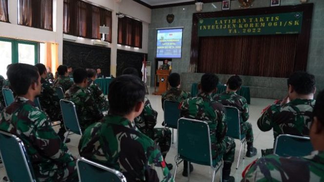 Danrem 061/Sk Brigjen TNI Rudy Saladin MA Buka Latihan Teknis Intelijen Tim Intel Korem 061/Suryakancana TA 2022