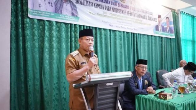 
					Wali Kota Waris Tholib Buka Sosialisasi Kerukunan Umat Beragama Kepada Mahasiswa/I Se Kota Tanjungbalai