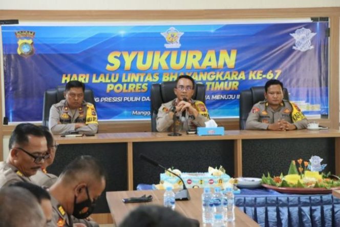
					Polres Belitung Timur Gelar Syukuran HUT Lalu Lintas Bhayangkara Ke 67 Tahun 2022