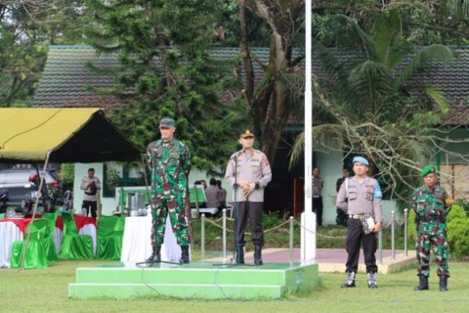 
					Polres Asahan bersama Kodim 0208/AS Gelar Apel Gabungan