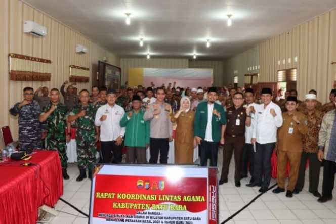 
					Polres Batu Bara Gelar Rakor Lintas Agama Bersama TNI, Pemkab, Kejari, Tokoh Masyarakat dan Agama