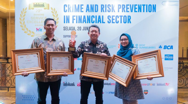 Bank DKI Boyong The Best Regional Development Bank pada 20th Infobank – MRI Banking Service Excellence Award 2023