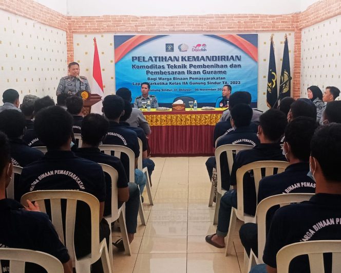 
					Warga Binaan Pemasyarakatan (WBP) Lapas Kelas IIA Gunungsindur Ikuti Pelatihan Budidaya Ikan Gurame