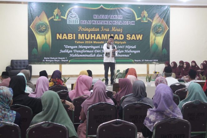 
					Majelis Taklim Wartawan Depok Peringati Isra’ Mi’raj Untuk Menghidupkan Semangat Kebaikan