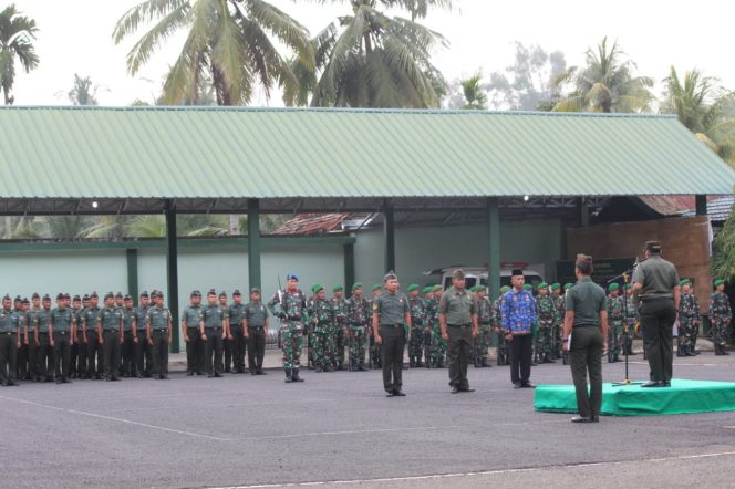 
					Gelar Upacara Bendera 17 Bulanan, Kodim 0404 / Muara Enim Siap Usung Program Optimalisasi Lahan