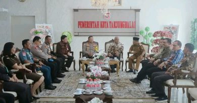 Walikota Tanjungbalai Waris Tholib Beserta Forkopimda Sambut Kedatangan BNN-RI