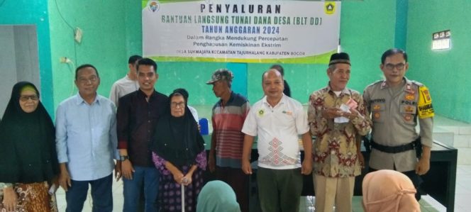 61 KPM Di Sukmajaya Kecamatan Tajurhalang Terima BLT-DD