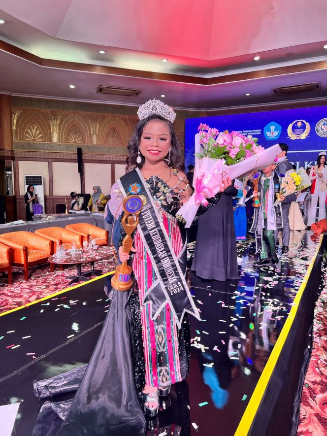 
					Faira Nur Felisha Asal Kalimantan Timur, Menjadi Winner di Grand Final Putra Putri Kebudayaan Cilik Indonesia 2024