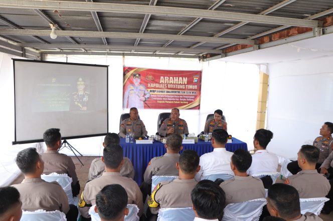 
					Kapolres Belitung Timur Melaksanakan Kunker Ke Polsek Dendang dan Polsek Gantung