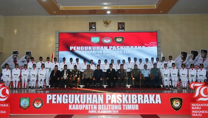 
					Usai Dikukuhkan, 32 Anggota Paskibraka Kabupaten Beltim Siap Bertugas