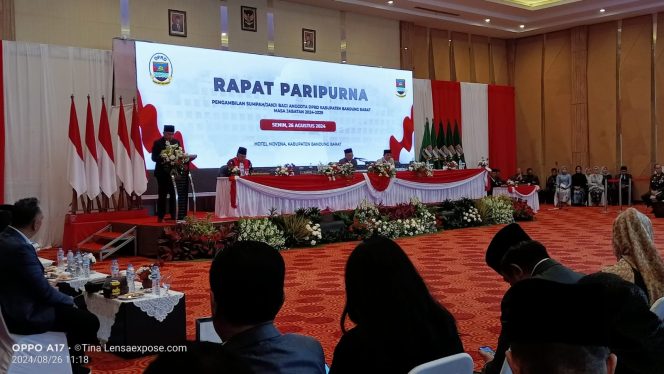 Anggota DPRD KBB Periode 2024-2029 Resmi di Lantik, Pj Ade Zakir Minta Anggota DPRD Bekerja Sebaik Baiknya