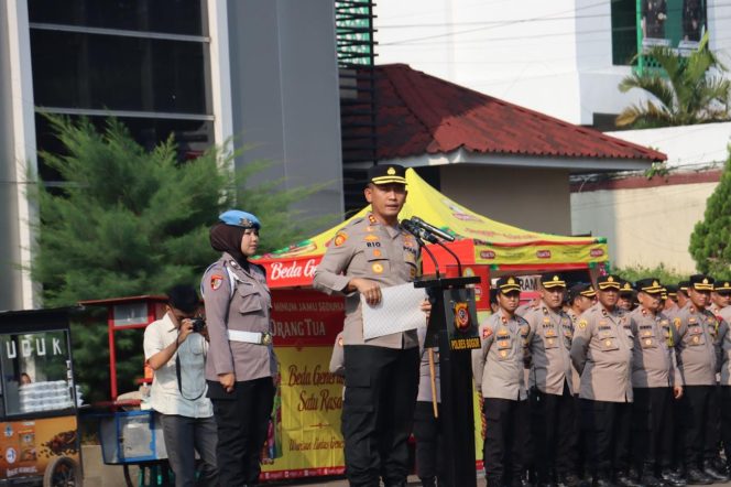 
					Kapolres Bogor Pimpin Langsung Apel Dalam Rangka Hari Jadi Ke 76 TH Polwan RI