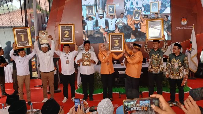 
					Paslon Anne Ratna Mustika dan H. Budi Hermawan Resmi Mendapatkan Nomor Urut 3