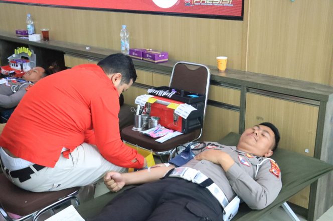 Peringati Hari Jadi Humas Polri ke-73, Polres Bogor Gelar Donor Darah Serentak
