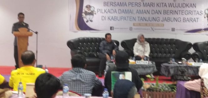 
					Bersama Insan Pers Bawaslu Wujudkan Pilkada Damai, Aman dan Berintegritas di Tanjung Jabung Barat