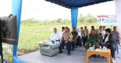 Polres Tanjungbalai Luncurkan Gugus Tugas Ketahanan Pangan, Tanam 15.000 Bibit Ubi Keladi