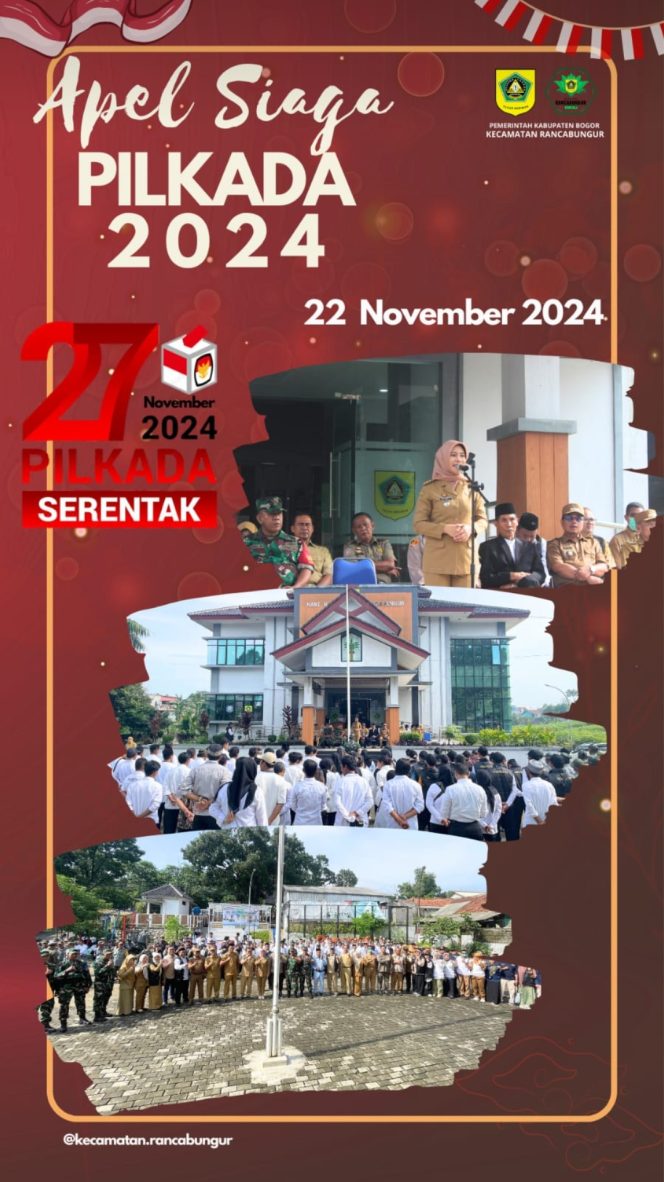 
					Forkopimcam Rancabungur Gelar Apel Siaga Sambut Pilkada Serentak 2024