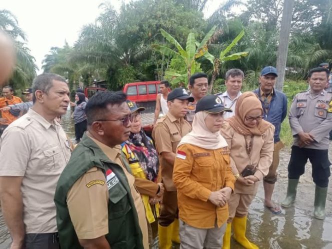 Wali Kota Tanjungbalai Diwakili Sekda Nurmalini Marpaung Tinjau Lokasi Banjir