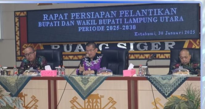 
					Persiapan Pelantikan Bupati Lampung Utara Periode 2025-2030