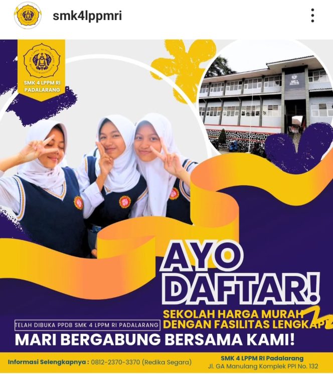 
					Penerimaan Siswa Baru, SMK 4 LPPMRI Padalarang Tahun Ajaran 2025-2026, Beri Banyak Discount